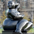 Famous modern large botero art antique bronze nude fat woman statues sculpture